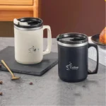 Caneca Térmica com Tampa - O dobro de tempo da  temperatura. - Imagem 2