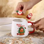Conjunto Caneca de Natal  de cerâmica Nestnook. - Imagem 6