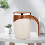 Caneca com misturador automático aço inoxidável. - Imagem 8