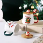 Conjunto Caneca de Natal  de cerâmica Nestnook. - Imagem 3