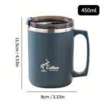 Caneca Térmica com Tampa - O dobro de tempo da  temperatura. - Imagem 11