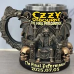 Caneca Aço Inoxidável Ozzy 3D – Tributo Final ao Príncipe das Trevas