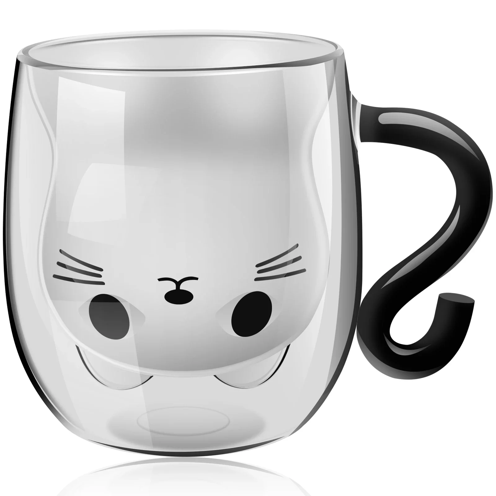 S5ec5e967949042bc99547b88afd5770bd.webp Caneca de Gato Transparente - Imagem 1